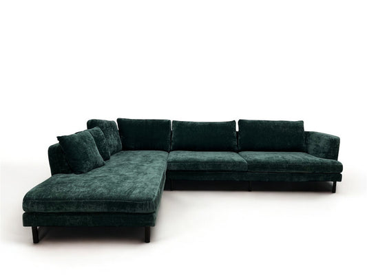 Helt ny Lisbon design hjørnesofa m åpen ende i chenille