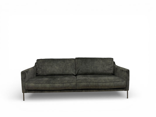 Eksklusiv 3-seter sofa i grønn velur – Førpris over 15.000 kr – Nå kun 4.999 kr!